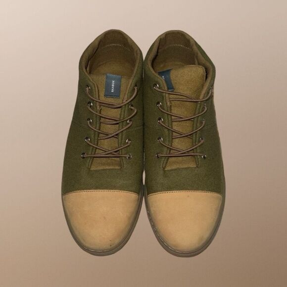 BAABUK Sky Wooler Khaki Brown Nose Wool Sneaker Size EU 45 US 11.5 12 - Picture 3 of 9